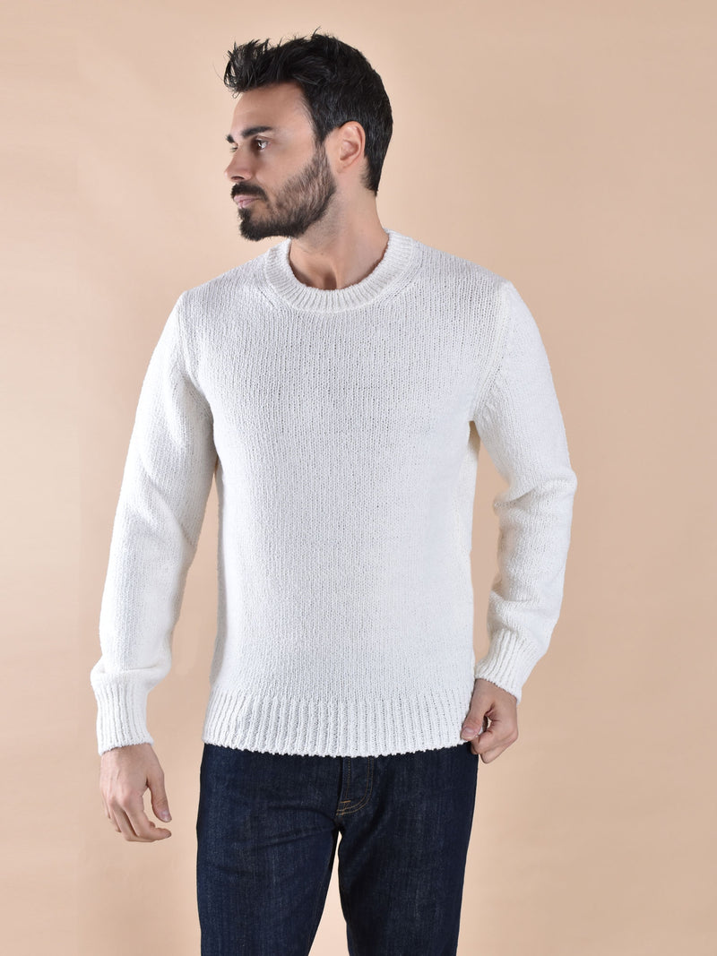 Maglia Gran Sasso girocollo bianca 