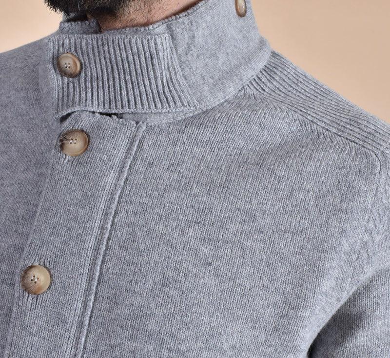 Cardigan Gran Sasso collo alto super geelong 