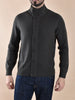 Cardigan Gran Sasso collo alto super geelong marrone