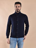 Cardigan Gran Sasso collo alto super geelong blu