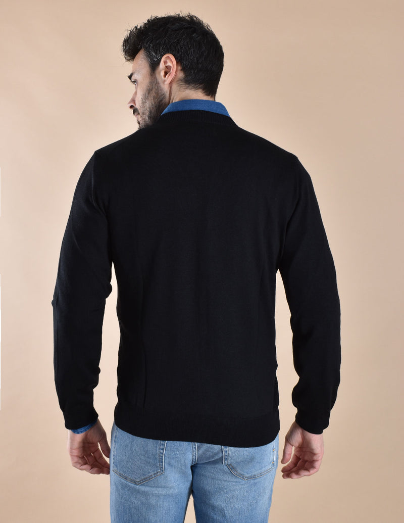 Cardigan Gran Sasso Athleisure nero 