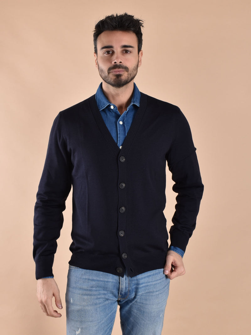 Cardigan Gran Sasso Athleisure blu 
