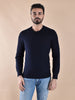 Maglia Gran Sasso Rain wool girocollo blu
