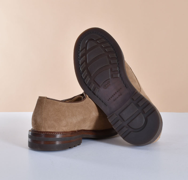 Scarpe Henderson derby suede beige 