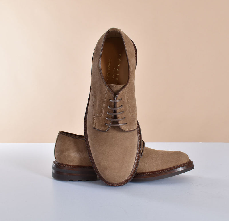 Scarpe Henderson derby suede beige 