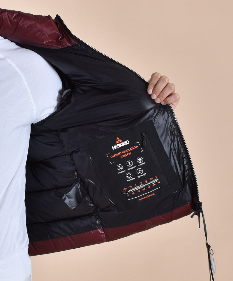 Giubbotto piumino Hèskimo bordeaux Ultrapuf 