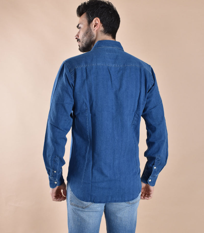 Camicia Mc2 Saint Barth denim blu 