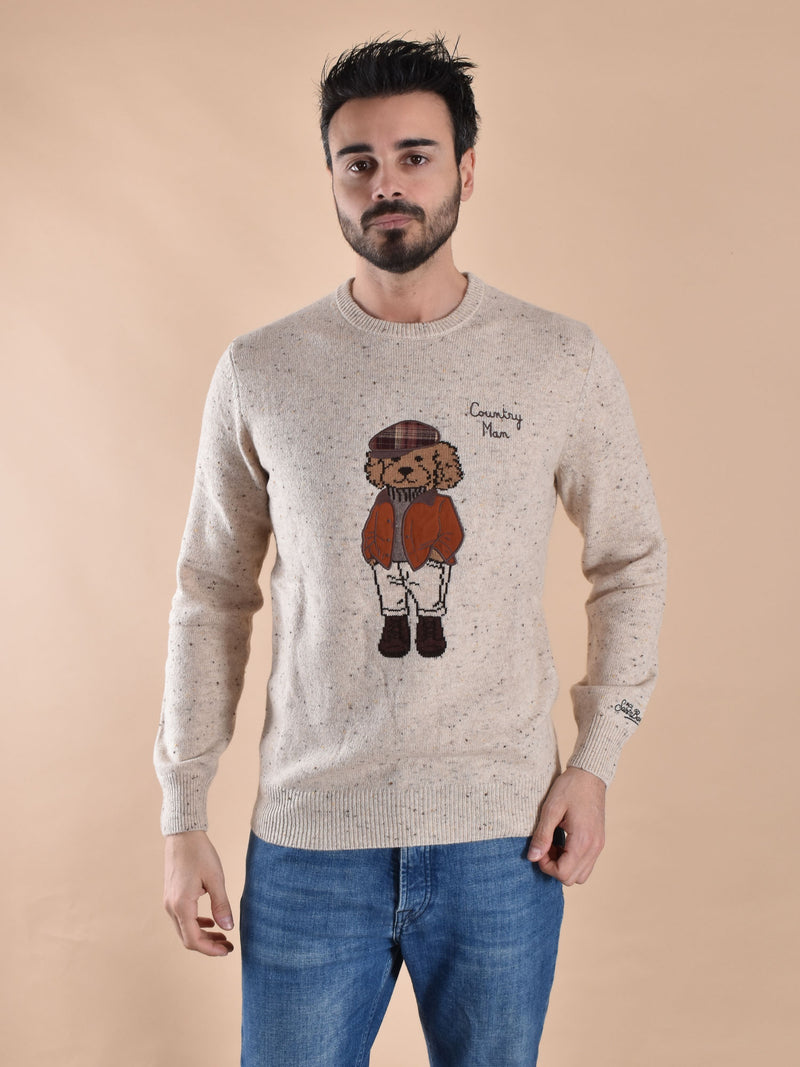 Maglia Mc2 Saint Barth country poodle beige 