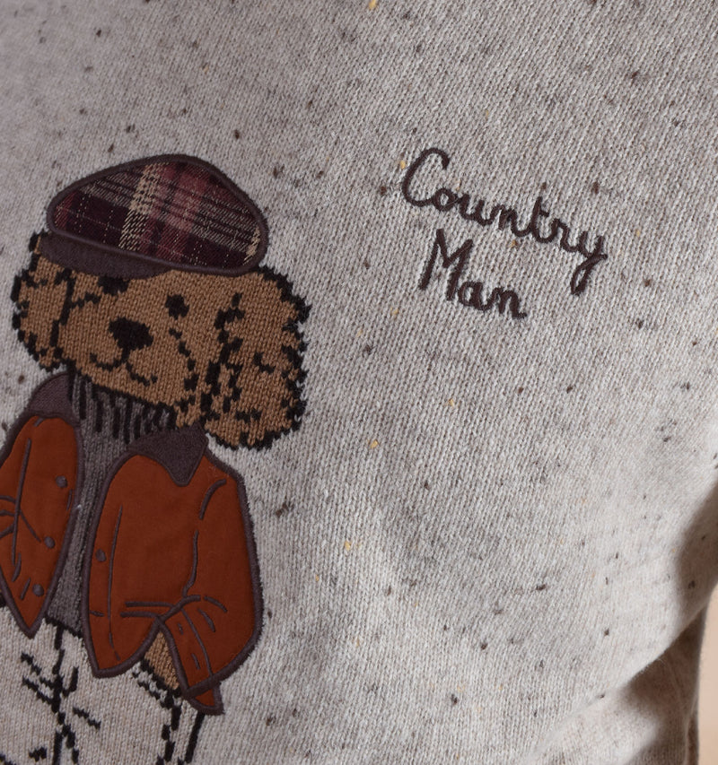Maglia Mc2 Saint Barth country poodle beige 