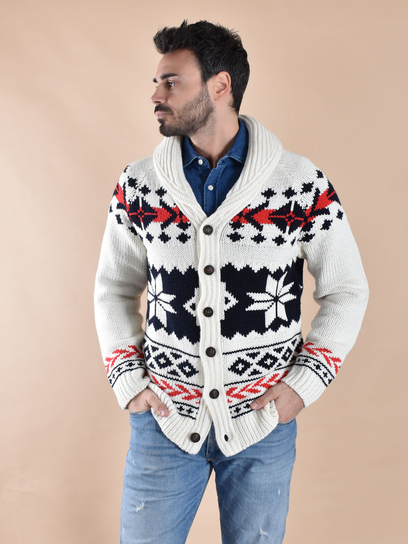 Cardigan Mc2 Saint Barth maglione nordic 