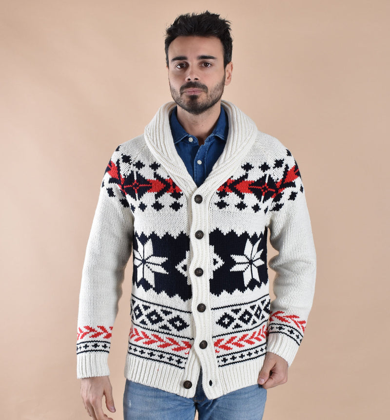Cardigan Mc2 Saint Barth maglione nordic 