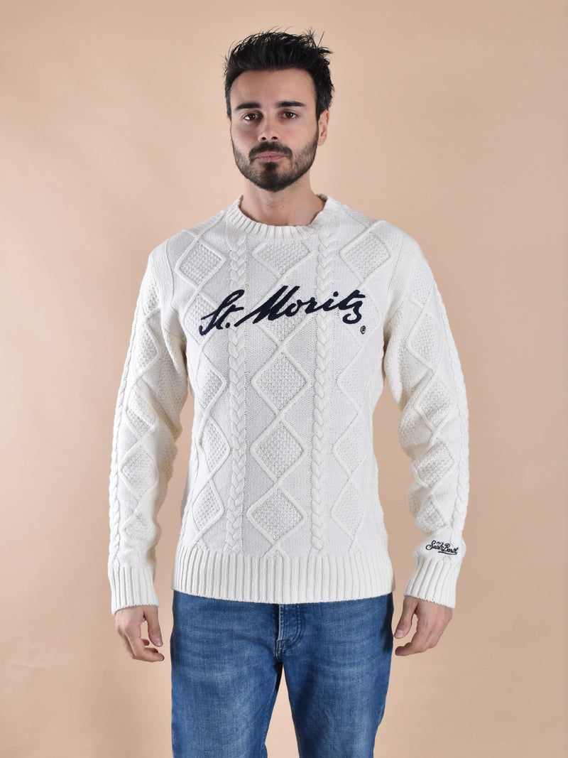 Maglione Mc2 Saint Barth st moritz logo 