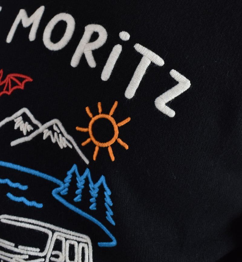 Maglia Mc2 Saint Barth st moritz draw nera 