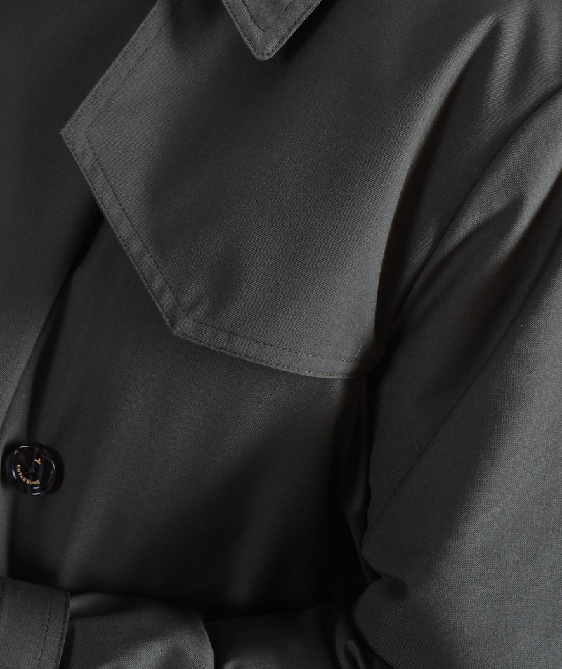 Cappotto trench Onthebund verde 