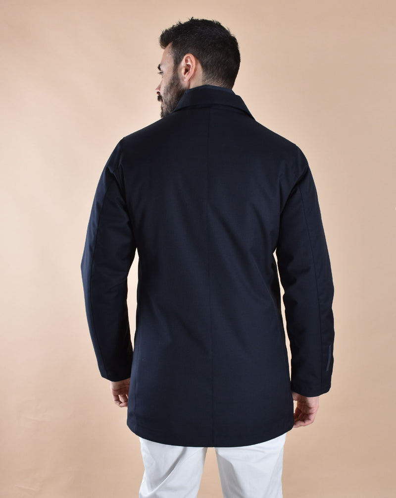 Cappotto People of Shibuya hokkaido blu scuro 