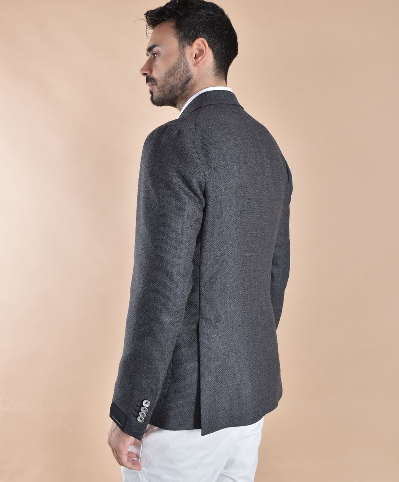 Giacca Tagliatore doppiopetto grigio lana vergine super 100 