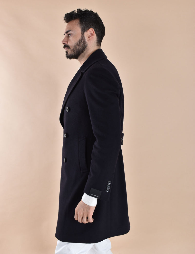 Cappotto Tagliatore doppiopetto Arden blu 