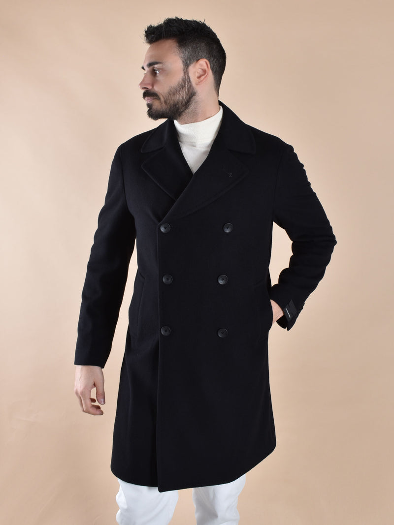 Cappotto Tagliatore doppiopetto Arden nero 