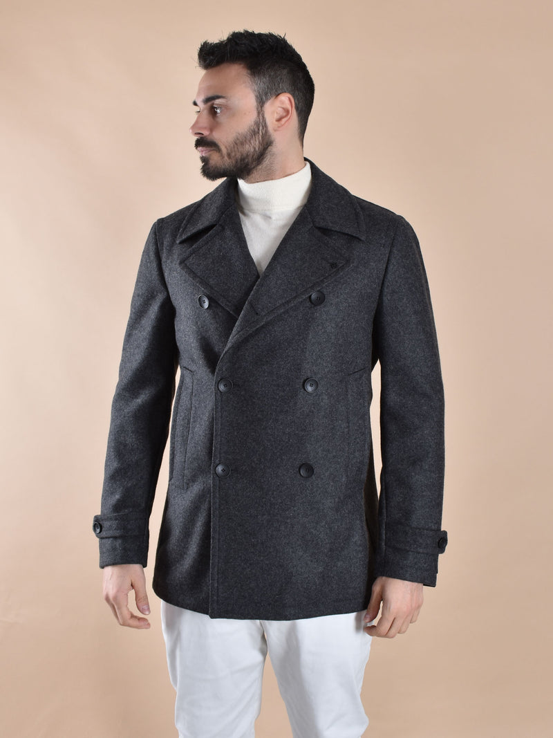Cappotto Tagliatore corto doppiopetto Monaco antracite 