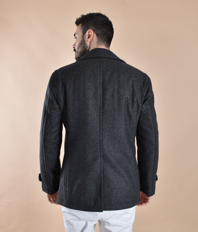 Cappotto Tagliatore corto doppiopetto Monaco antracite 