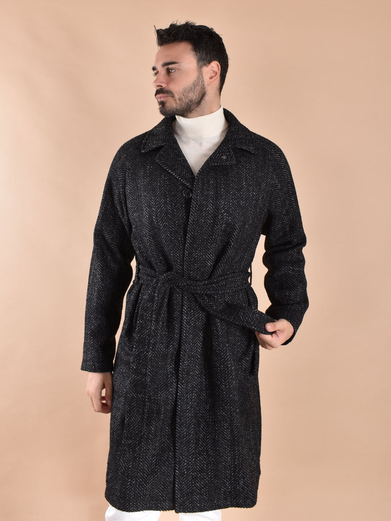 Cappotto Tagliatore cintura Salomon antracite 
