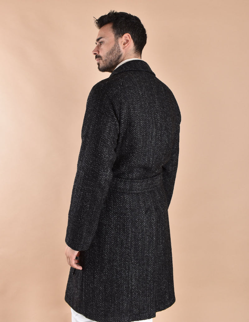 Cappotto Tagliatore cintura Salomon antracite 