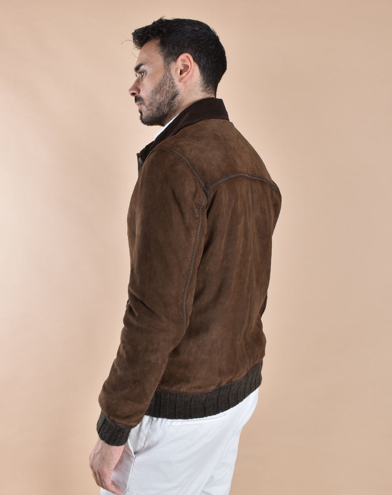 Giubbotto Jack Leathers Ottaviano marrone 