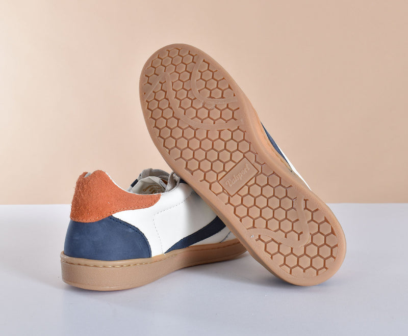 Sneakers Valsport Olimpia suede bianco blu 