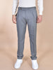 Pantalone Berwich italiano retrochic fibbia grigio