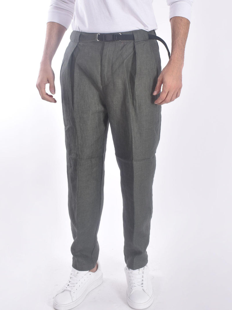 Pantalone Whitesand lino verde 
