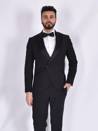 Abito Simbols doppiopetto 1 bottone nero smoking A1190090 SIMBOLS