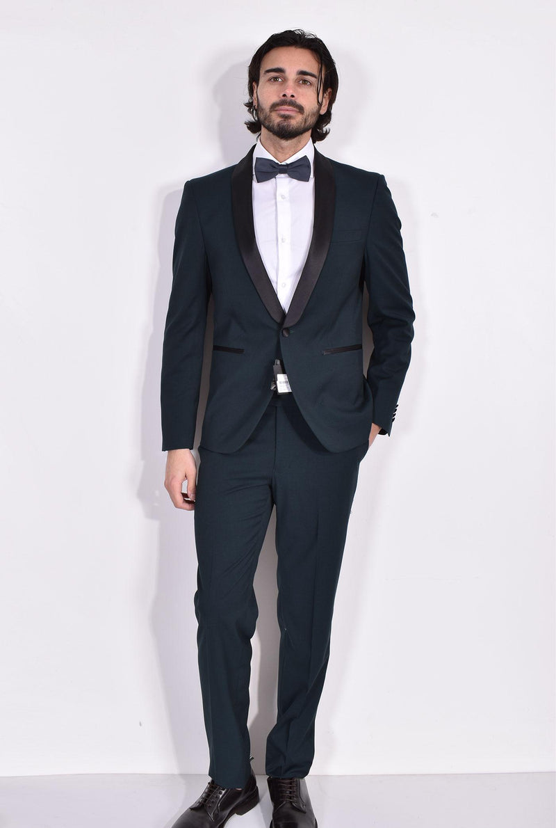 Abito Marcel Morel smoking verde sciallato AB0215-2515 Marcel Morel