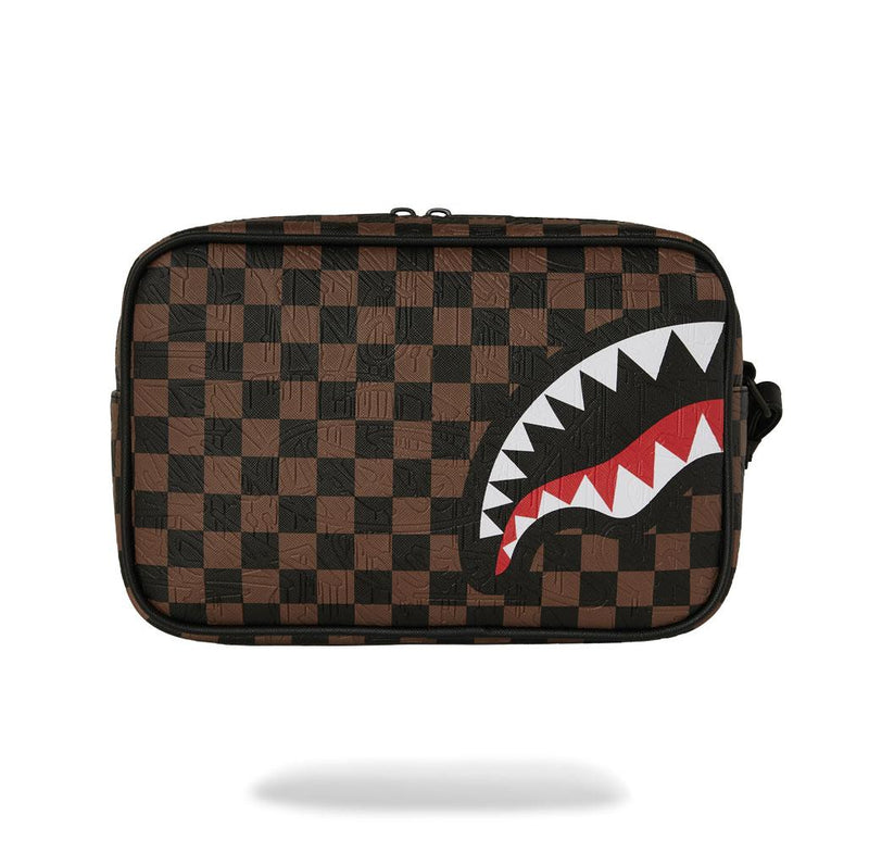 Pochette Sprayground check 2 emboss toiletry beauty case 