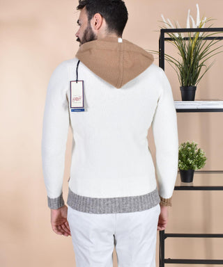 Maglia felpa BoB Mars bianco beige MARS01 BOB