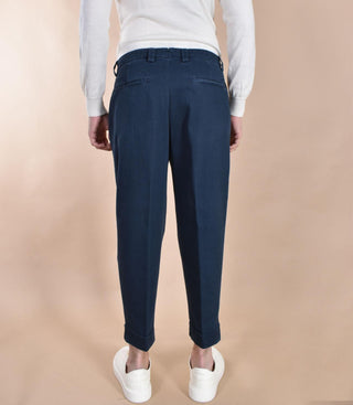 Pantalone Berwich chiaia blu cotone drill P211339 BERWICH