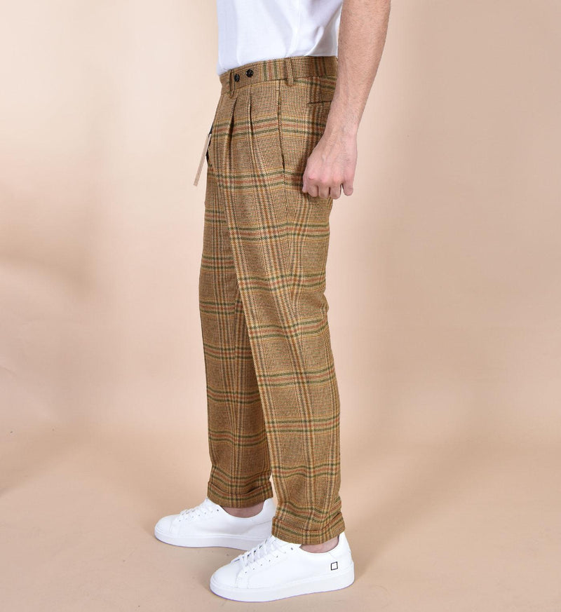 Pantalone Berwich barber principe galles ocra AM172501 BERWICH