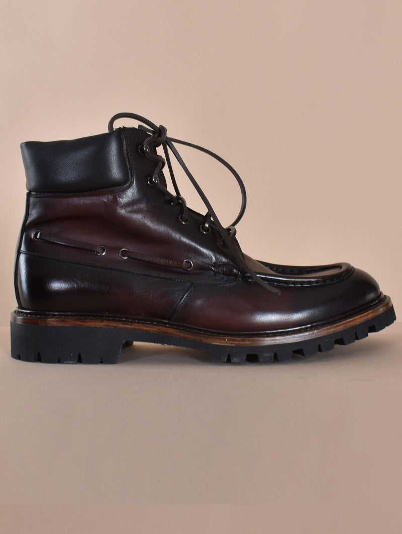 Scarpe Claudio Marini stivaletti anfibi moro 835301 CLAUDIO MARINI