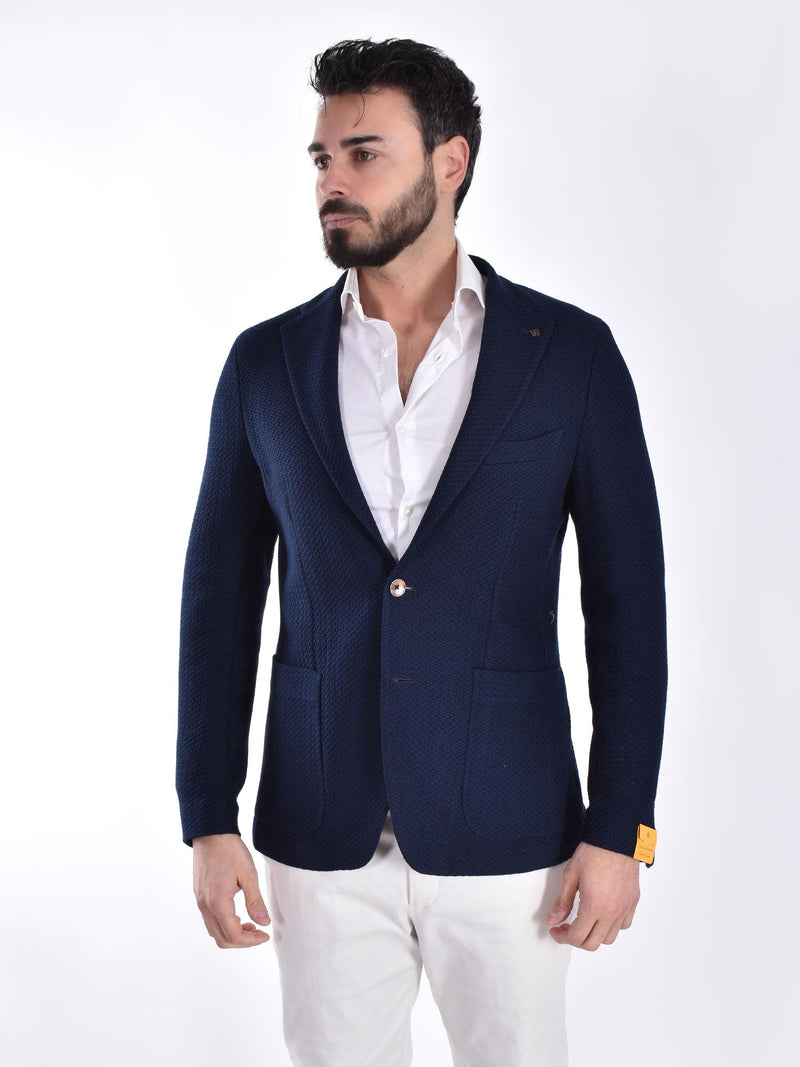 Giacca Tagliatore maglia blu G-Dakar 