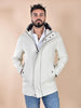 Cappotto BoB bianco panna Wick cappuccio