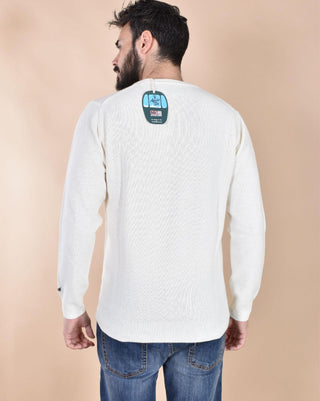 Maglia Mc2 Saint Barth bianca Courmayeur draw 0132810 MC2 SAINT BARTH