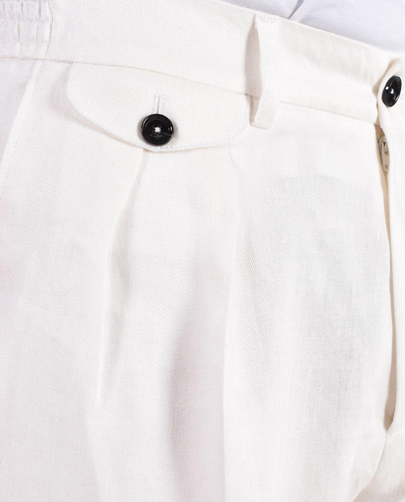 Pantalone Be Able Sammy lino bianco 