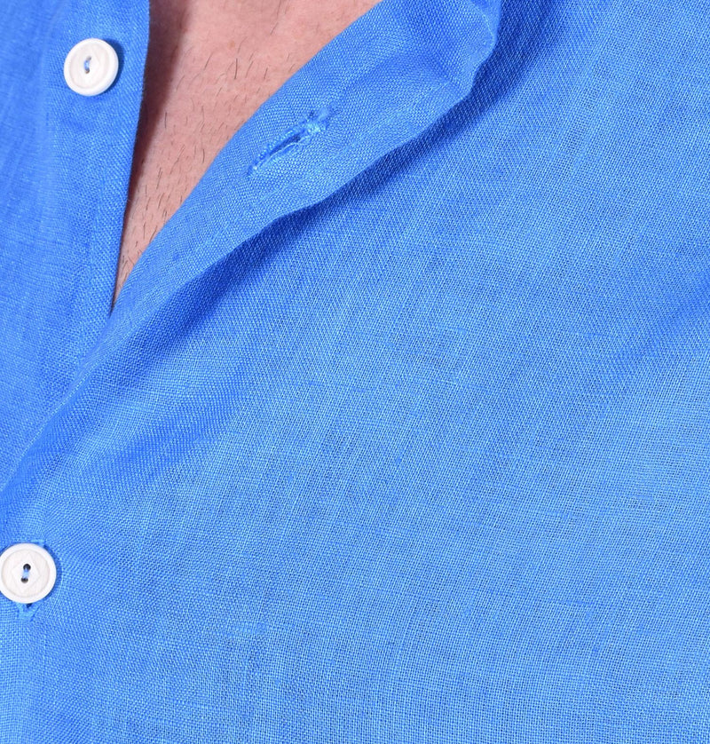 Camicia Mc2 Saint Barth azzurro Pamplona lino 