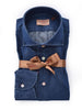 Camicia Borriello denim jeans Passion blu scuro
