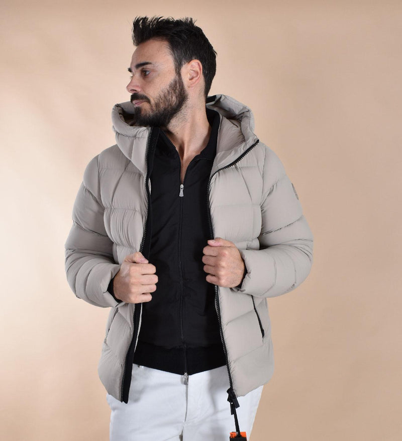 Giubbotto Piumino Heskimo puffer bistretch beige 44001803 HèSKIMO