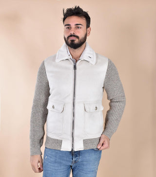 Giubbotto eco montone BoB PAGE maniche maglia PAGE13301 BOB