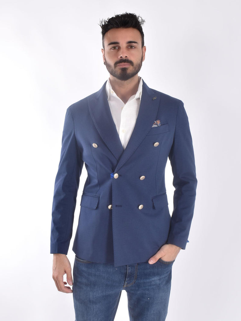Giacca BoB doppiopetto Oscar blu 