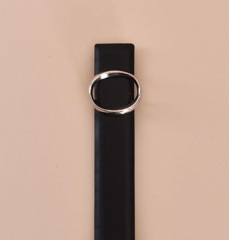 Cintura ORciani iconic nero logo 