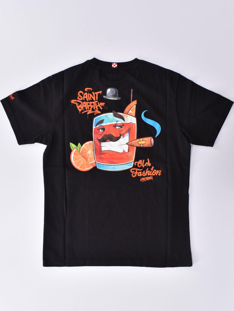 T-shirt Mc2 Saint Barth Crypto puppet nera old fashion 