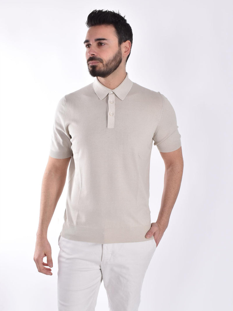 Polo Gran Sasso Organic cotton beige 