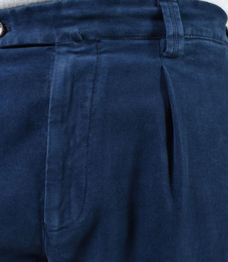 Pantalone Berwich velvet stretch blu velluto DV20001622 BERWICH